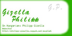 gizella philipp business card